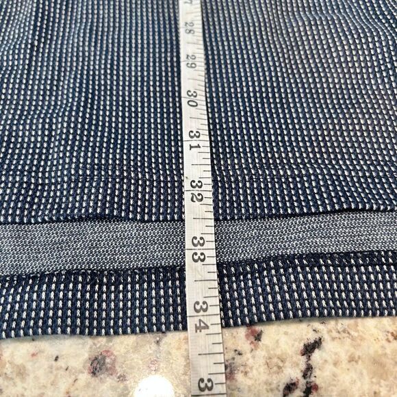 NWT Slazenger Long Sleeve Crew Neck Textured Shirt Blue Luxury Cotton Large - Picture 5 of 7